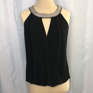 WHITE HOUSE BLACK MARKET Halter Black Top Size XS